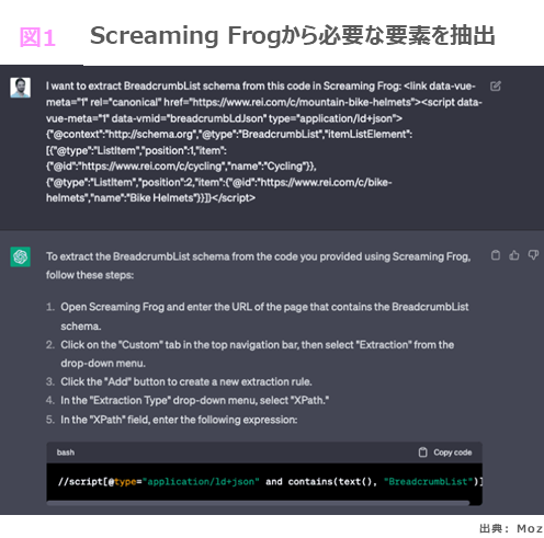 Screaming Frogから必要な要素を抽出